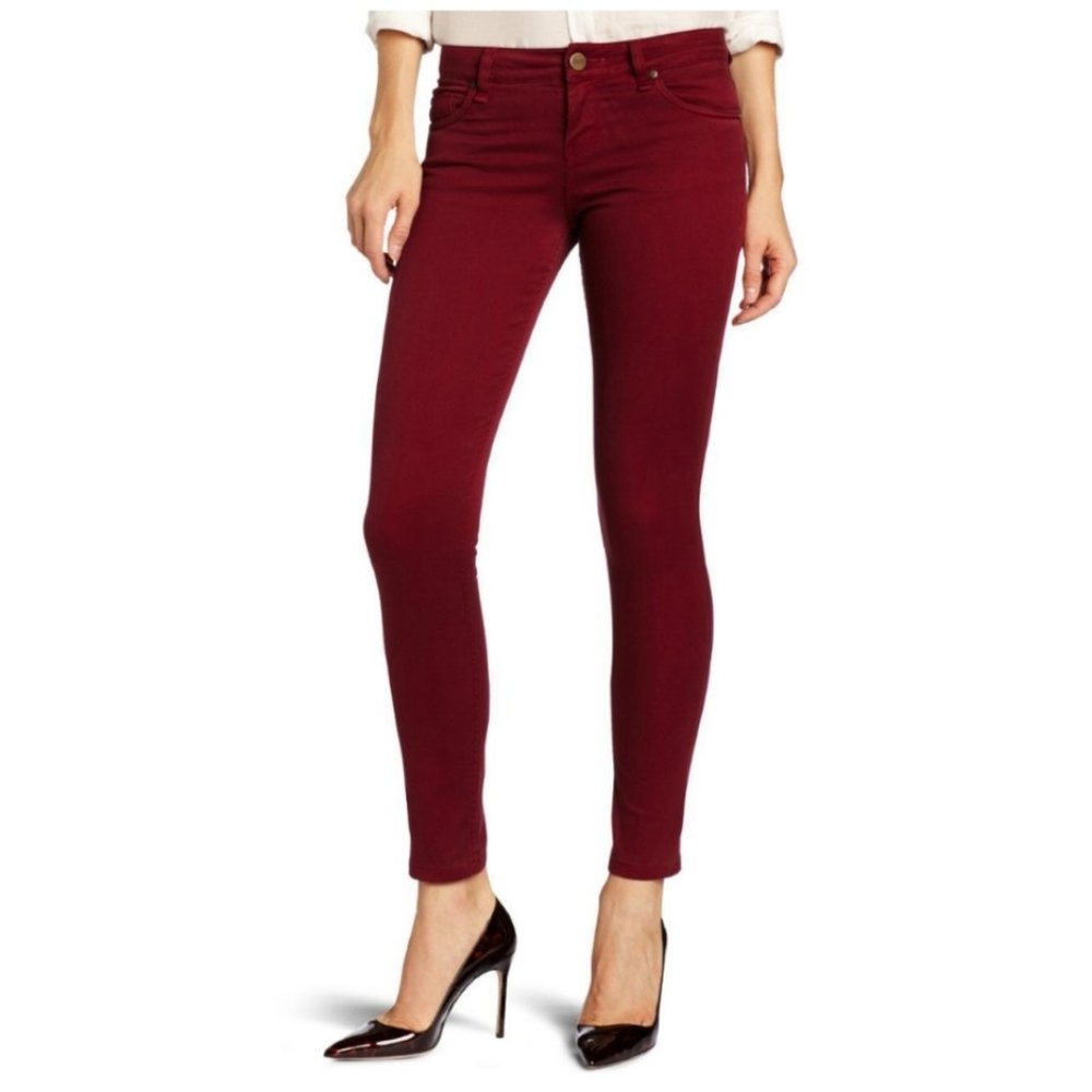 Sanctuary Cherry Red Charmer Skinny Stretch Jeans 31